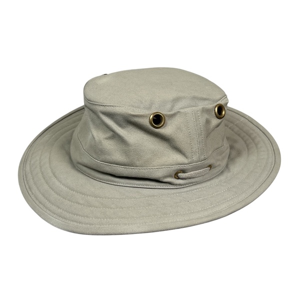 Tilley T5 Cotton Canvas Made in Canada Hiking Trek Brim Sun Hat Unisex 7 5/8 - Picture 3 of 13